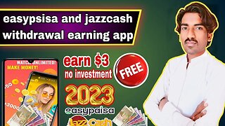 New fast earning app withdraw easypsisa and jazzcash / 2023 earning app