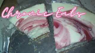 Trader Joe's strawberry swirl cheesecake 🍰😍🍓 #shorts #cheesecake #dessert