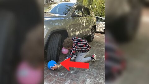 FAKE TIRE POP PRANK 😂 #shorts