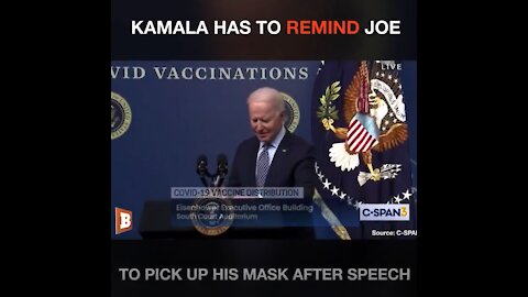 Biden “Forgets” To Put On His Mask