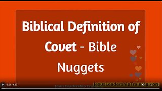 Bible Definition of Covetousness