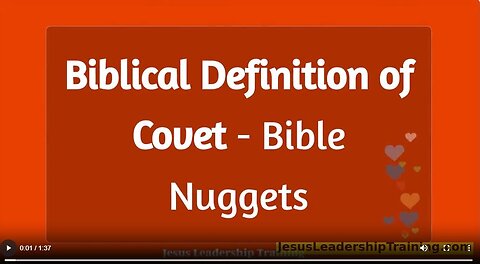 Bible Definition of Covetousness