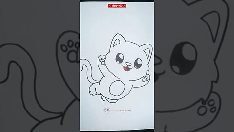 how to draw cute cat