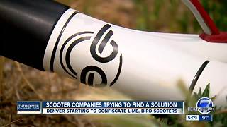 Scooter companies trying to find a solution