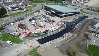 Porthcawl Drone: Griffin Park & Aldi (update- quick flyover)