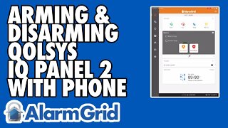 Arming-Disarming the Qolsys IQ Panel 2 From Your Phone