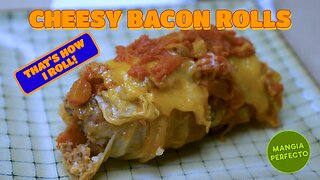 Cheesy Stuffed Cabbage Rolled With Bacon - Because that's how I roll!