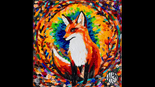 'Little Fox' Original Art Painting Timelapse 2-24-24