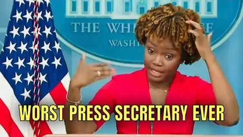 When you PROVE you are the WORST Press Secretary of ALL TIME 🤦‍♂️