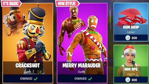 *NEW* CHRISTMAS SKINS in Fortnite! - NEW ITEM SHOP UPDATE LIVE! (Fortnite Battle Royale)