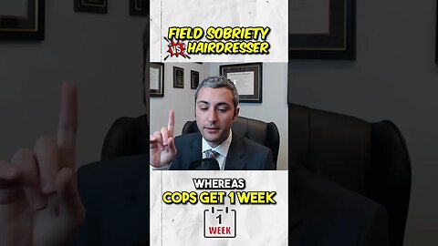 Field Sobriety vs HAIRDRESSER!