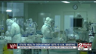 State health department awaiting coronavirus test results on 2 patients