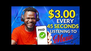 Earn $3 Every 45 Seconds Just Listening To Music on This Website | Make Money Online 2023