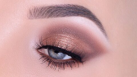 Flirty Bronze Valentine's Day Inspired Eye Makeup Tutorial
