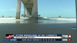 Storm brings risk of rip currents