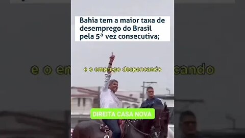Governo da Bahia perdido igual cego em tiroteio.