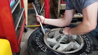 Remove a Tire From a Wheel the Old School Way