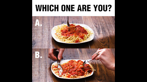 Do you cut or twirl your spaghetti? [GMG Originals]