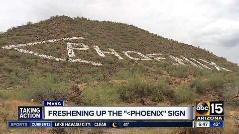 Phoenix air marker: Iconic mountain sign getting a refresh
