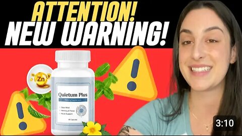 Quietum Plus((🔴BEAWARE🔴))- Quietum Plus Review Complete Tinnitus Relief Supplement.