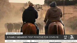 8 family members test positive for COVID-19
