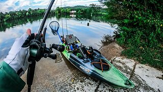 FIRST TIME in my NEW Fishing Kayak!