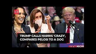 Trump mocks Democrats in campaign rally; calls Kamala Harris 'crazy', compares Pelosi to a dog