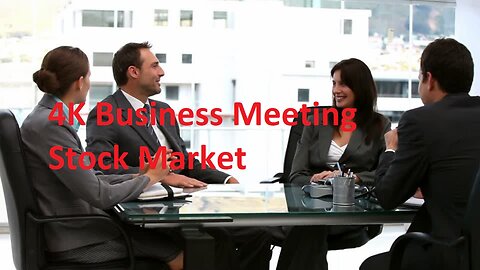 4K Business Meeting Stock Market