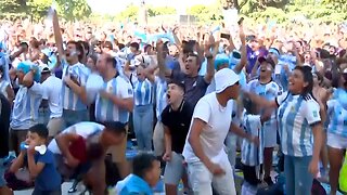Argentina fans CRAZY reaction as they reach the World Cup Final