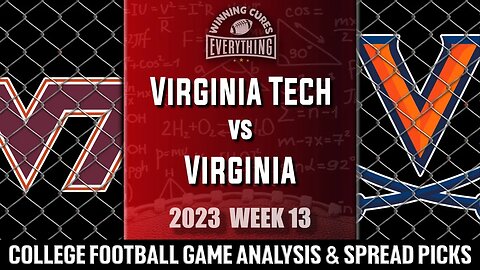 Virginia Tech vs Virginia Picks & Prediction Against the Spread 2023 College Football Analysis