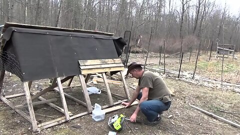 Building My Pallet Wood A Frame Chicken Tractor