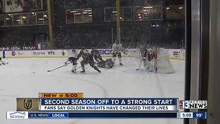 Golden Knights fans say team has changed their lives