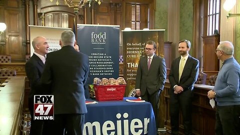 Meijer and Hormel recognized for helping feed the hungry for the holidays
