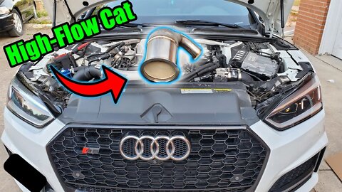 B9 Audi S5 CTS High-Flow Cat Installed - Part 2 | Drive + Exhaust