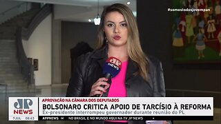 Bolsonaro critica apoio de Tarcísio de Freitas à reforma tributária