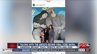 23ABC speaks with artists behind viral Kobe mural