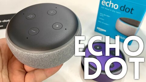 Amazon Echo Dot (3rd Gen) Smart Speaker in Heather Gray Unboxing