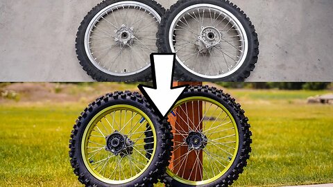 Amazing Rebuild of Dirt Bike Wheels!
