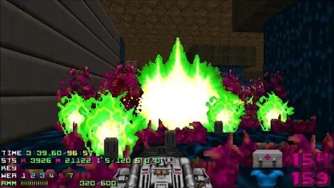Doom 2 Cosmogenesis Level 3 UV [TAS] with 114% in 1:36:47