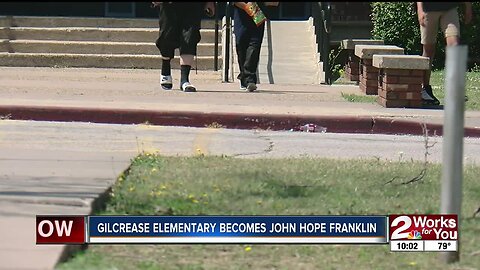 Gilcrease Elementary becomes John Hope Franklin