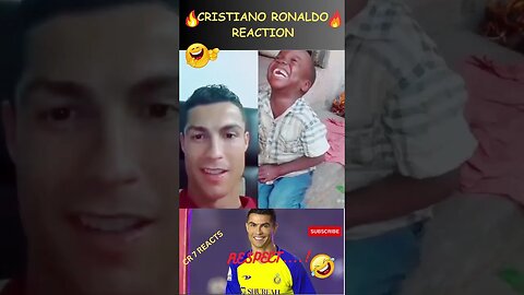 RONALDO REACTION VIDEO 😂😂😂 #shorts #ronaldo #football #messi #nymar #new #soccer