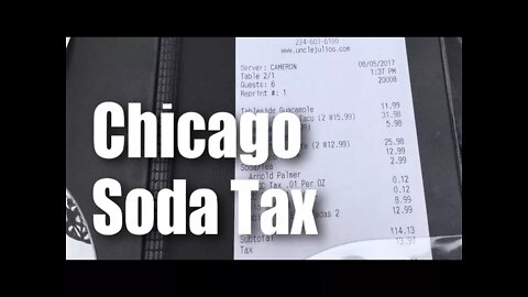 Cook County Chicago Soda Tax in Action (on an Arnold Palmer)