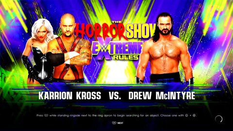 WWE Extreme Rules 2022 Drew McIntyre vs Karrion Kross w/ Scarlett in a Strap match