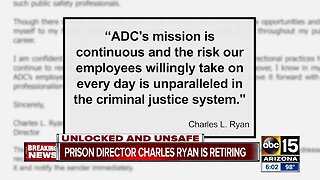 Arizona Department of Corrections director announces resignation