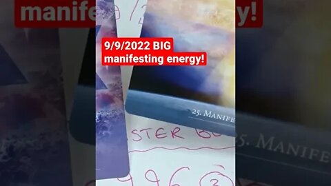 BIG Manifesting Energy today! ✨ 9/9/2022