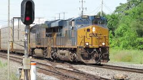 CSX Eastbound Autorack Train From Marion, Ohio Part 3 Going Forwards