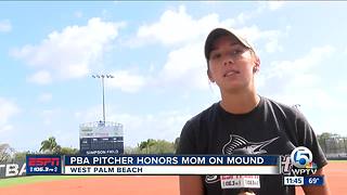 PBA's Jana Wagner honors mother on the diamond