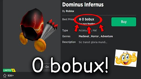 HOW TO GET ANY LIMITED ON ROBLOX FOR 0 BOBUX!