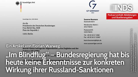 Bundesregierung hat bis heute keine Erkenntnisse zur konkreten Wirkung ihrer Russland-Sanktionen