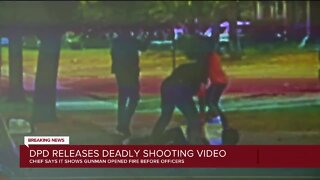 Detroit police release video showing suspect firing at police before deadly shooting